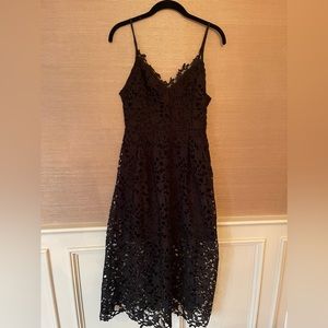 Astr the Label black lace dress